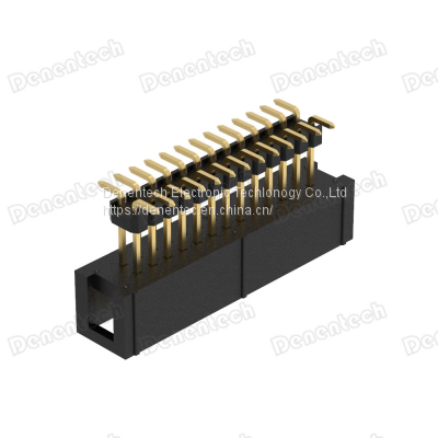 Denentech 2.54mm H9.0 W8.80 Dual Row Straight Heighten SMD Box Header photo-3