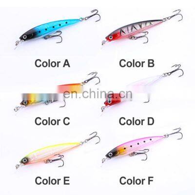 6 Colors 9cm 7.4g Hot Sale Hard Plastic Fishing Bait Floating Minnow for Freshwater Saltwater photo-2