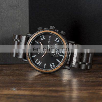 BOBO BIRD CustomYour Own Logo Automatic Mechanical Luxury Watch Eco Friendly Men Wooden Watch photo-4