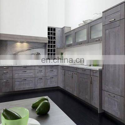 Modern Design Factory Directly Sale MDF DIY Gray Kitchen Cabinet