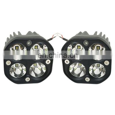 LED6450 70*77mm Led Head Light Spot Aluminum Alloy 4000lm*2 IP68 40w Led Work Light For Jeep W rangler JK JL07-21