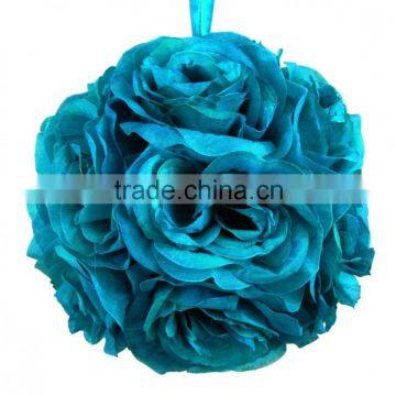 2015 turquoise flower ball artificial for wedding decor