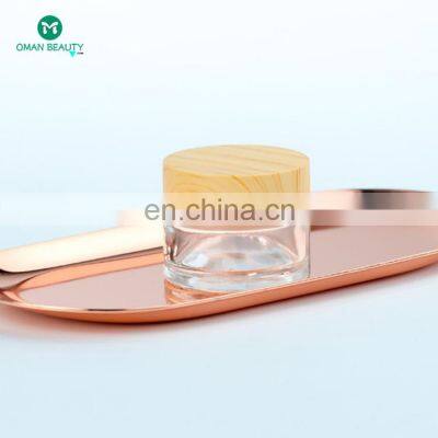 Mini 8oz Frosted Glass Body Lotion Scrub Candle Jar With Lid Wholesale photo-4