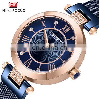 Mini Focus MF0215L Customized Steel Quartz Wrist Watch Analog OEM Luxury Womens Watch Logo Custom