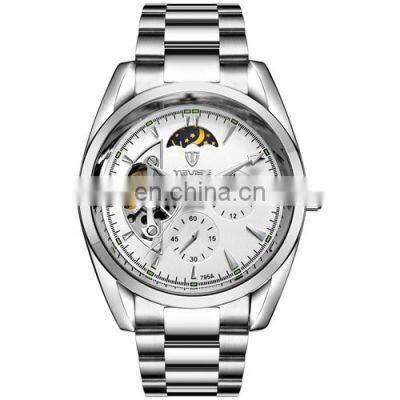 TEVISE 795A Automatic Mechanical Chronograph Men Watch Tourbillon Self-Wind Stainless Steel Luxury Gold Wristwatch photo-3