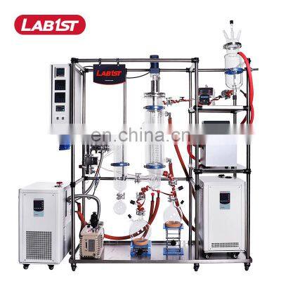 Stock available glass short path thin film essential oil molecular distillation machine