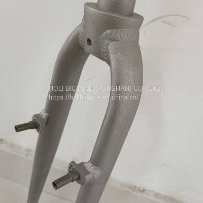 MTB Bicycle Fork Aluminium Moutain Bike Fork OEM Alloy Bike Fork With V-brake photo-2