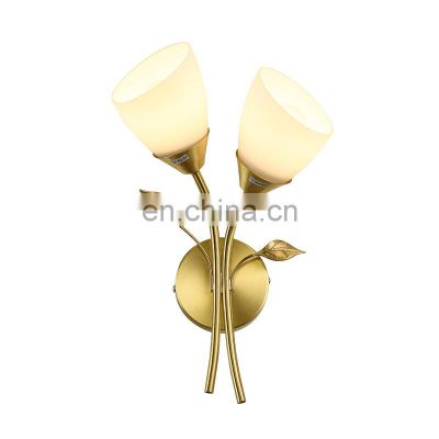 Nordic Wall Lamp Leaf Flower Branch Wall Lamp Modern Bedroom Bedside Wall Light For Indoor Decorative