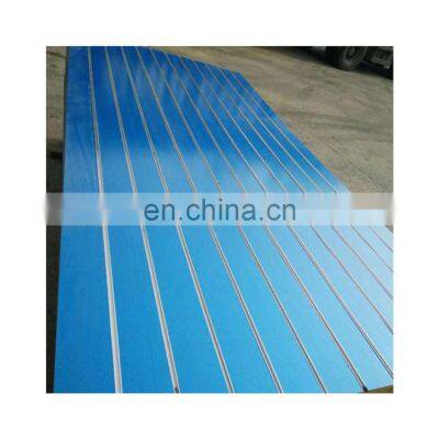 Hot sales slotted mdf melamine paper slotted mdf board for display shelf