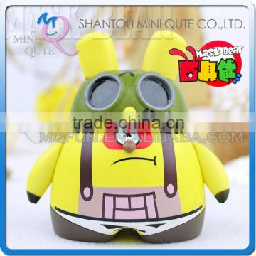 Mini Qute Mask Bear 6.5cm Kawaii boy gift Usopp plastic reloading Anime One piece action figures Cartoon toy car Decoration doll