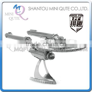 Piece Fun 3D Metal Puzzle Star Trek Enterprise Adult intelligent DIY model educational toys gift NO GLUE NEEDED NO.PF 9804