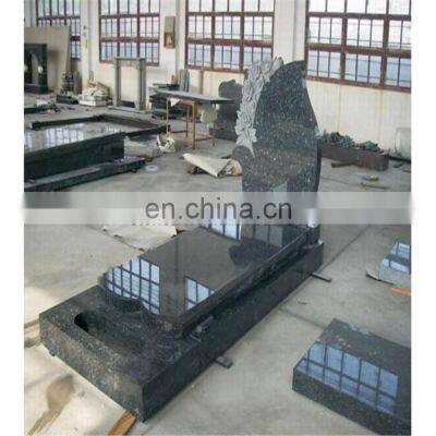Factory Wholesale Labrador Blue Pearl Granite Tombstone Monument Headstone photo-5