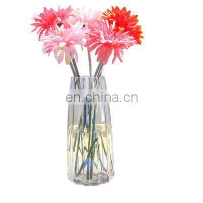 Design Manufacture Wholesale Nordic Creative Round Modern Colorful Crystal Flower Glass Vase Wedding Garden Home Decoration