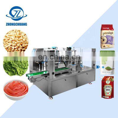 Wheat Flour Chilli Powder Automatic Spices Packaging Curry Stand Up Pouch Envasadora Doypack Packing Machine