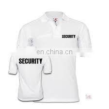 High Quality Wholesale Price White Security Guard T Shirt Men's Security Guard Graphic Polo T-Shirt photo-5