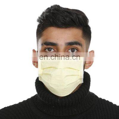 Face Mask Disposable 3Ply Facial Cover Masks With Earloop Breathable Non-Woven Mouth Cover for Personal photo-3