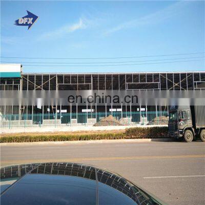 DFX Prefabricated House Design/industrial Steel Structure Warehouse With Concrete Wall