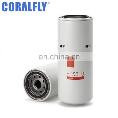 Coralfly Heavy duty Truck Fuel Filter LFF2749 BF7587 P551311 FF5319 P8335 33674 for FLEETGUARD DONALDSON LUBERFINER BALDWIN