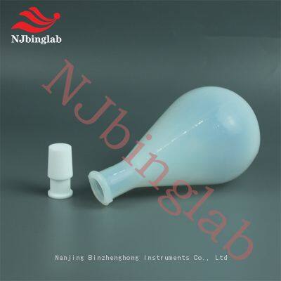 NJbinglab PFA Flask eggplant shape 500ml, pressuse resistant