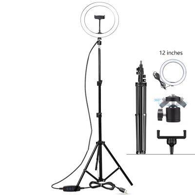 Suppliers Wholesale selfie 12 inch photographic led ring light selfie ring light with tripod