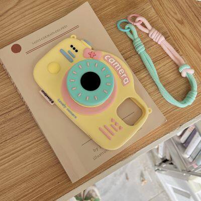 Personality Creative Stereo Camera Phone Case 11 12 13 14 15 Pro Max/Pro Silicone Back Cover Protective Case photo-5
