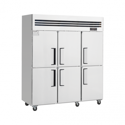 Air Cooler Deep Freezer Stainless Steel Kitchen Refrigerator Air Cooling Three/six Doors Chiller or Freezer for Baking
