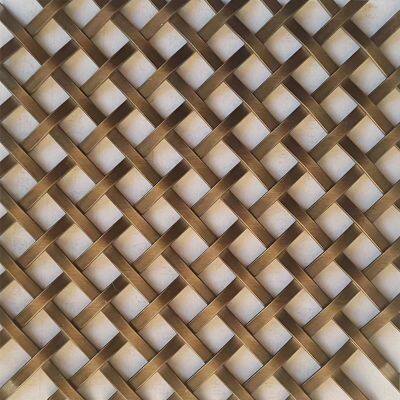 Customized Color Bronze Decorative Stainless Steel Wire Mesh Metal Mesh for Furniture and Cabinet Door