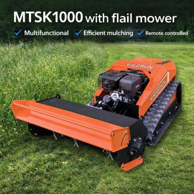 Powerful MTSK800 Industrial Household Servo Walking Motor Remote Control Lawn Mower for With Flail Blade