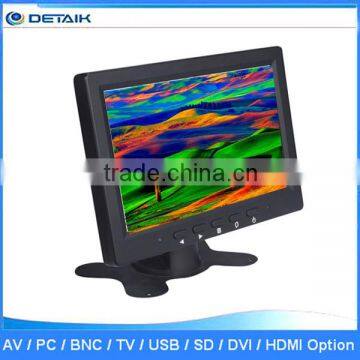 DTK-0708C Small Size VGA AV BNC Input 7 Inch VGA Monitor