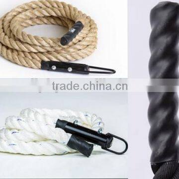 MMA Battle Rope - Conditioning Rope Climbing Rope - 1.5" Width Avail. in 30ft, 40ft, 50ft Length BLACK photo-4