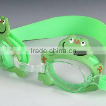 lovely cartoon design of children swim goggles,frog cartoon frame,funny swim goggles,kids swimming goggles