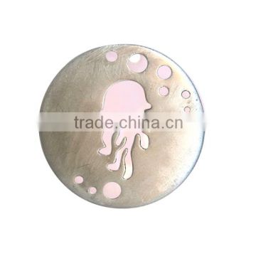 Charm Pendants Jellyfish Silver Tone Enamel Pink Silver Jellyfish Pendant Opal Jellyfish Necklace Pendants