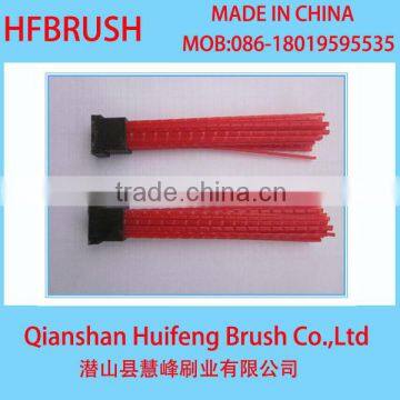 Block shape road street cleaning brush