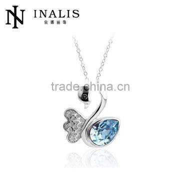 Lovely Korean Styles Swan Shape White Gold Plating Ladies African Necklace