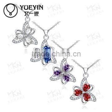 Factory wholease fashion plated silver necklace