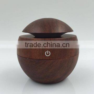 Wooden Grain USB LED Light Ultrasonic Cool Mist Aromas Humidifier Air Diffusers Fragrances For Office Home Car