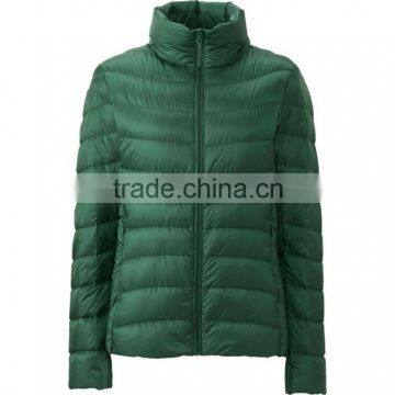 green color fashion wholesale down jacket women winters custom