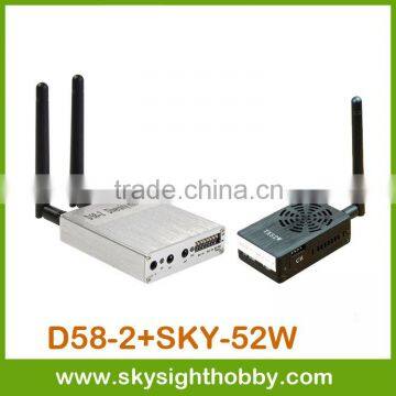 D58-2 DUO5800 5.8Ghz 32CH Wireless AV FPV Diversity Receiver drone fpv