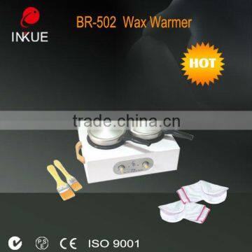 BR-502 CE double twin depilation hair removal wax heater warmer wax machine