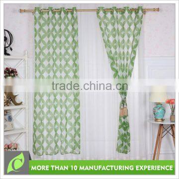 Window curtains design Fashion Printed free standing curtain