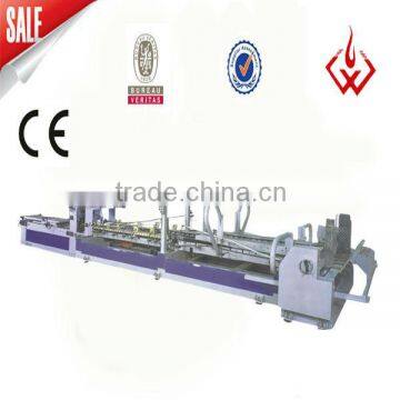 Automatic folder and gluer carton box packing machine
