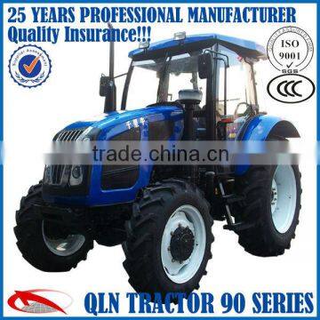 double cylinder QLN-904 farm tractor, 90hp 4*4 YTO Diesel engine