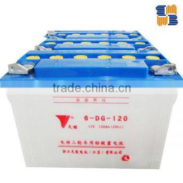 Tianneng brand 130Ah,160Ah battery for electric tricycle, electric bike