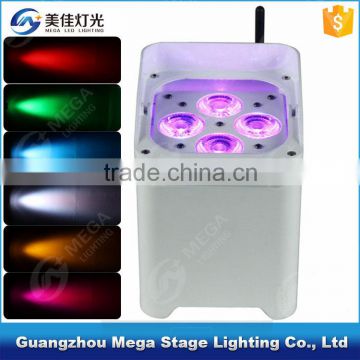 4x18w 6in1 rgbwa+uv stage ir remote control wireless battery led uplighting                        
                                                Quality Choice