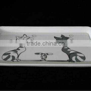 10.2 inch rectangular melamine tray