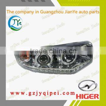 High quality KLQ6129W higer bus parts power head light headlamp assembly 24V