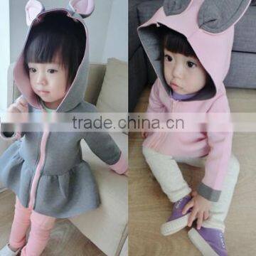 Spring Rabbit Cotton Girls Coat Cheap Wholesale photo-4