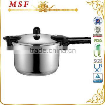 Outdoor camping 18 10 stainless steel pressure cooker safety silicon seal capsulated induction bottom MSF-3773