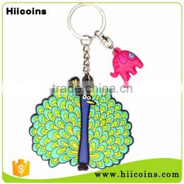 Promotional China Manufacturer Metal Customized Peacock Keychain