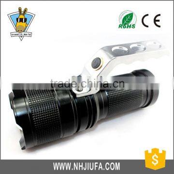 JF New design focus aluminum hand lamp torch led light zoom focus LED light hight power searchlight